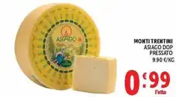 Deco Maxistore Monti Trentini Asiago DOP Pressato offerta