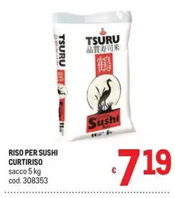 Metro Riso per sushi Curtiriso offerta