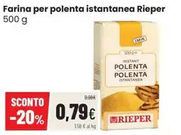 Coop Master Alleanza 3.0 Farina per polenta istantanea Rieper offerta