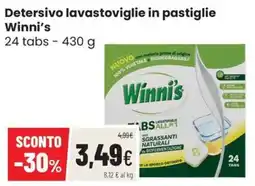 Coop Master Alleanza 3.0 Detersivo lavastoviglie in pastiglie Winni's offerta