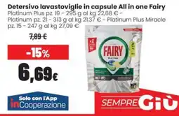 Coop Master Alleanza 3.0 Detersivo lavastoviglie in capsule All in one Fairy offerta