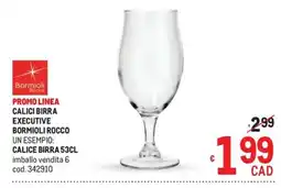 Metro Calice birra 53cl Bormioli Rocco offerta