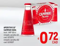 Metro Aperitivo Campari Soda offerta
