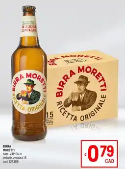 Metro Birra Moretti offerta