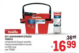 Metro Set lavapavimenti strizzo Tonkita offerta