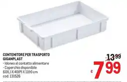 Metro Contenitore per trasporto Giganplast offerta