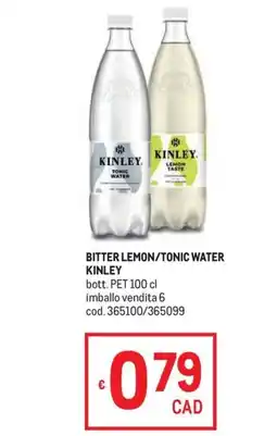 Metro Bitter Lemon/Tonic Water Kinley offerta