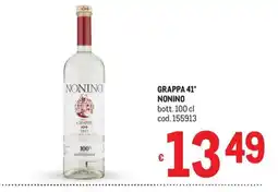 Metro Grappa Nonino offerta