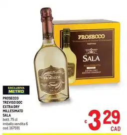 Metro Prosecco Sala offerta