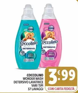 Deco Maxistore Coccolino Wonder Wash Detersivo Lavatrice offerta