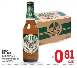 Metro Birra Bulldog offerta