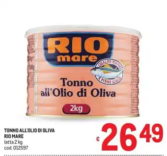 Metro Tonno all'Olio di Oliva Rio Mare offerta