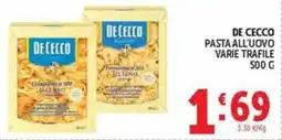 Deco Maxistore De Cecco pasta all'uovo varie trafile offerta