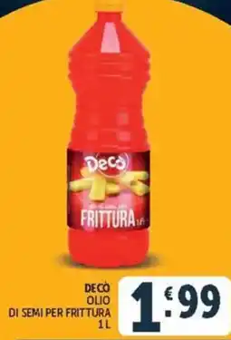 Deco Maxistore Decò olio di semi per frittura offerta