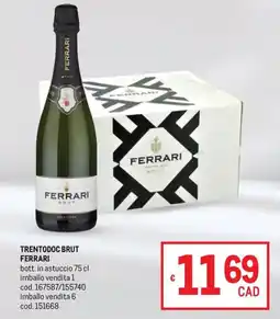 Metro Trentodoc brut Ferrari offerta