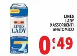 Deco Maxistore Lines Lady assorbenti anatomici offerta