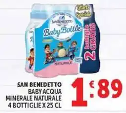 Deco Maxistore San Benedetto Baby Acqua Minerale Naturale offerta