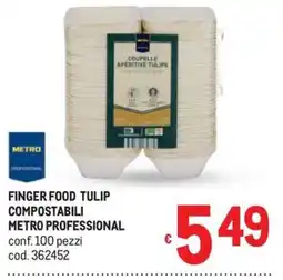 Metro Coupelle aperitive tulip metro professional offerta