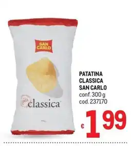 Metro Patatina classica San Carlo offerta