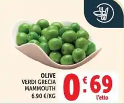 Deco Maxistore Olive verdi grecia Mammouth offerta