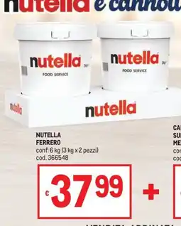 Metro Nutella Ferrero offerta