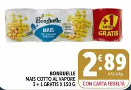Deco Maxistore Bonduelle mais cotto al vapore offerta