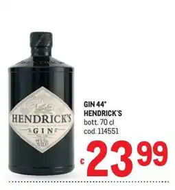 Metro Hendrick's Gin offerta