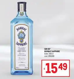 Metro Gin Bombay Sapphire offerta