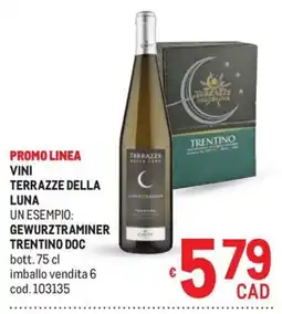 Metro Terrazze della luna Gewurztraminer offerta