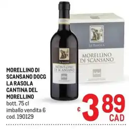 Metro Morellino di Scansano DOCG La Rasola offerta