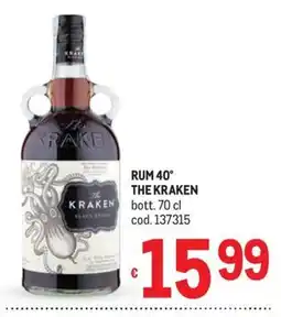 Metro Rum The Kraken offerta
