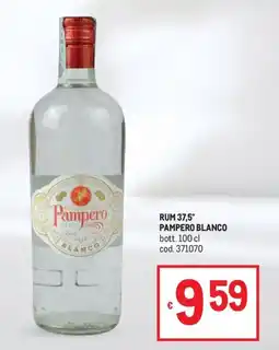 Metro Rum Pampero Blanco offerta