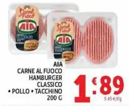 Deco Maxistore AIA carne al fuoco hamburger classico offerta