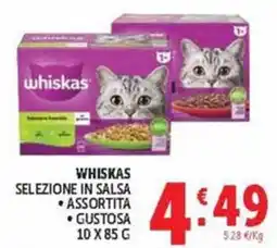 Deco Maxistore Whiskas selezione in salsa offerta
