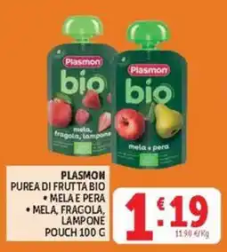 Deco Maxistore Plasmon purea di frutta bio offerta