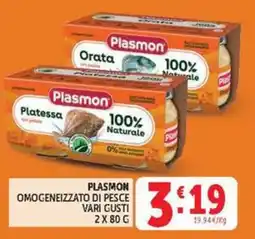 Deco Maxistore Plasmon omogeneizzato di pesce vari gusti offerta