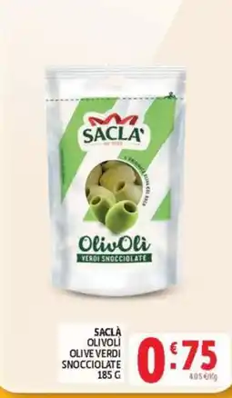 Deco Maxistore Saclà olivoli olive verdi snocciolate offerta