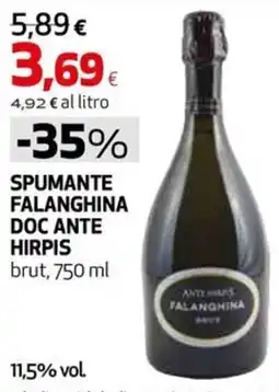 Extracoop Spumante Falanghina Doc Ante Hirpis brut offerta