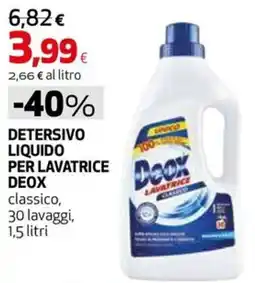 Extracoop Detersivo liquido per lavatrice Deox classico offerta
