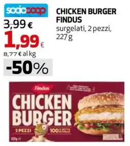 Extracoop Chicken Burger Findus offerta