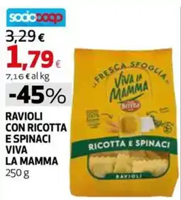 Extracoop Ravioli con ricotta e spinaci Viva la mamma offerta