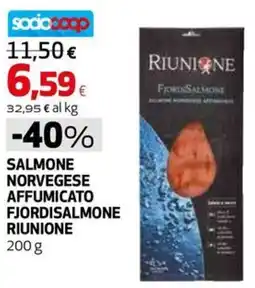 Extracoop Salmone norvegese affumicato fjordisalmone riunione offerta