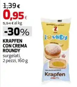 Extracoop Krapfen con crema Roundy offerta