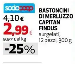 Extracoop Bastoncini di merluzzo capitani findus offerta
