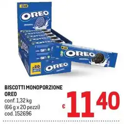 Metro Biscotti monoporzione Oreo offerta