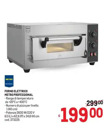 Forno elettrico Metro Professional