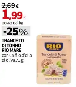 Extracoop Trancetti di Tonno Rio Mare offerta