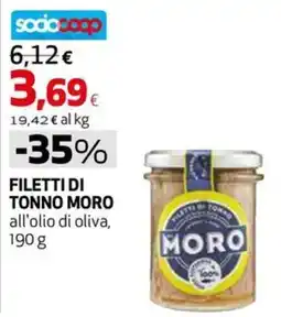 Extracoop Filetti di tonno Moro offerta