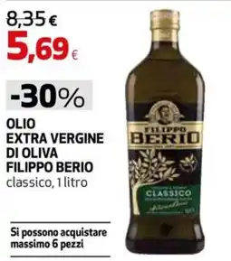 Extracoop Olio extra vergine di oliva filippo berio classico offerta