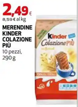 Extracoop Merendine Kinder Colazione Più offerta